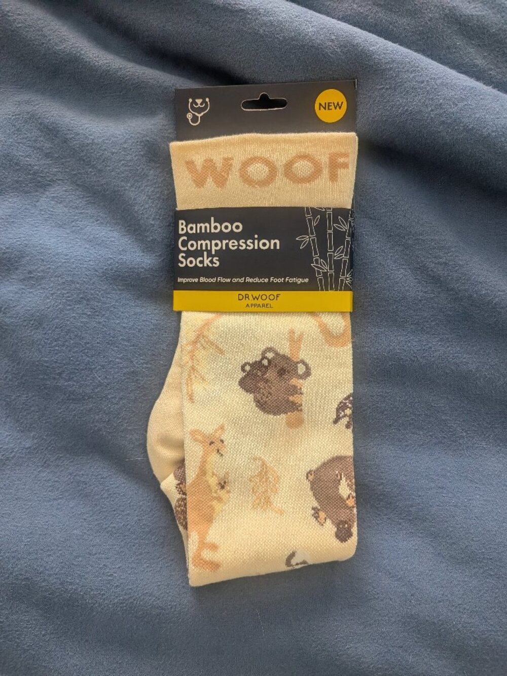 Dr. Woof Apparel Bamboo Compression Socks  NWT  Size Small  Regular Calf